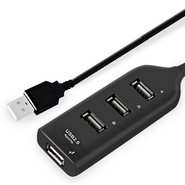 Kabel USB HUB 4 PORT 2.0 50 CM Power Adapter OTG 4 in 1 High Speed