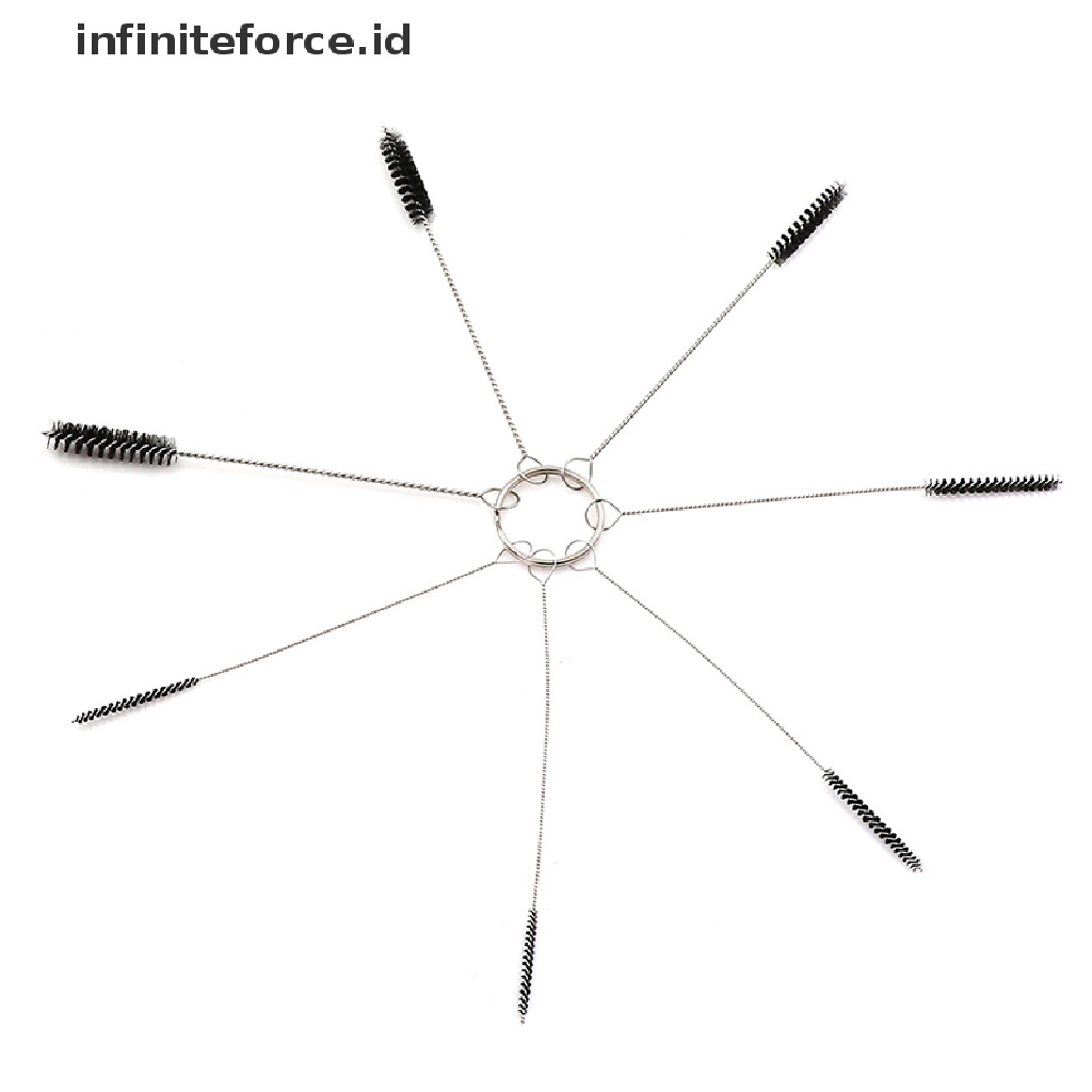 (Infiniteforce.Id) 7pcs / Set Sikat Pembersih Lubang Jarum Mesin Tato