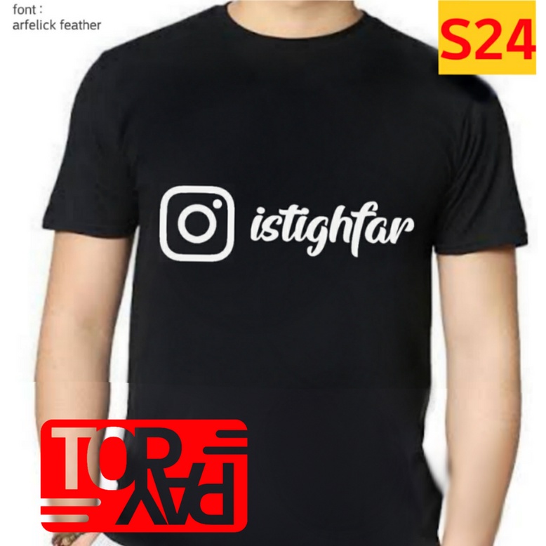 baju plesetan kaos islami istighfar soft katun