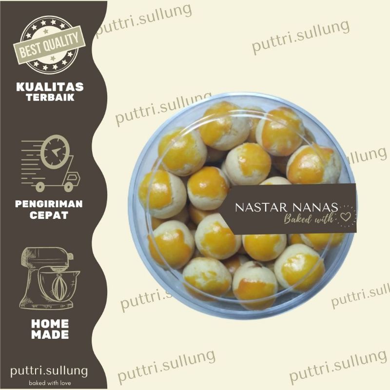 

Termurah!! NASTAR NANAS / KUE KERING ISI SELAI NANAS HOMEMADE 250Gram