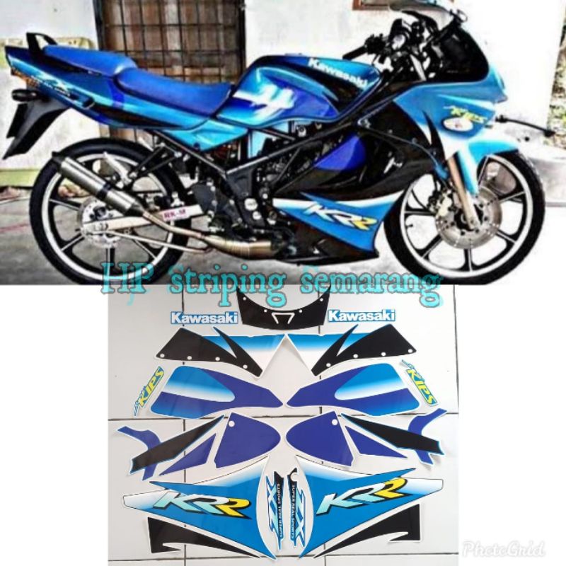 Striping Kawasaki KRR ZX Thailand Biru