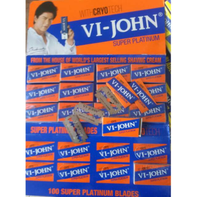 1pak(100pcs)silet VI-JOHN SUPER PLATINUM