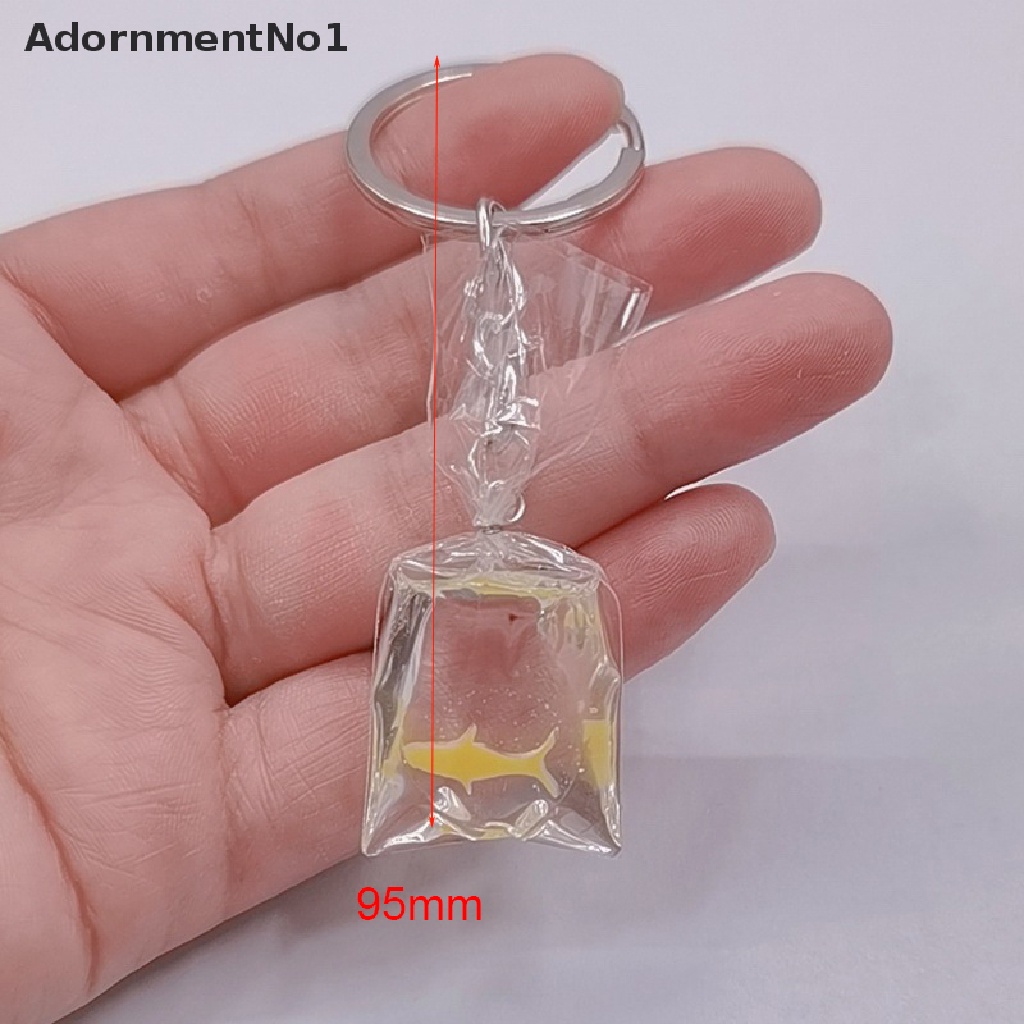 (AdornmentNo1) Gantungan Kunci Bentuk Ikan Mas Bahan Resin Charms