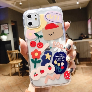 Cartoon Bear Phone Case Apple iphone 11 Pro X XS Max XR SE 2020 Soft