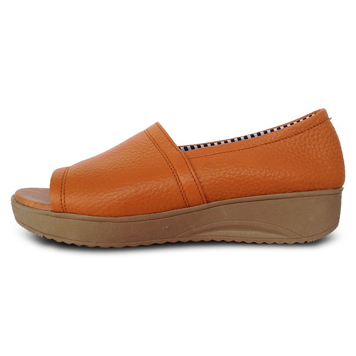 Sepatu Wanita Wedges Premium Original Kulit Asli Garut - Cokelat, 36