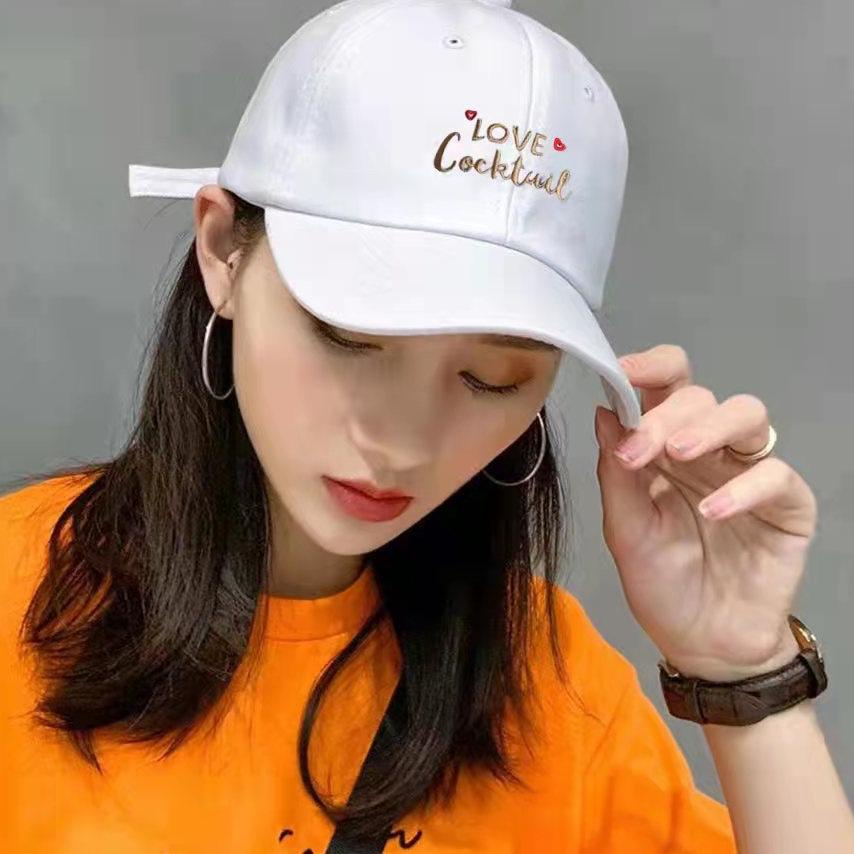 Update Terbatas (Hello Girl)MZ14 Topi Baseball Wanita Import Motif Love Cocktail .