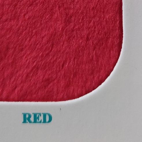 ➤ Kain Yelvo Halus Bahan Boneka - Merah ➮