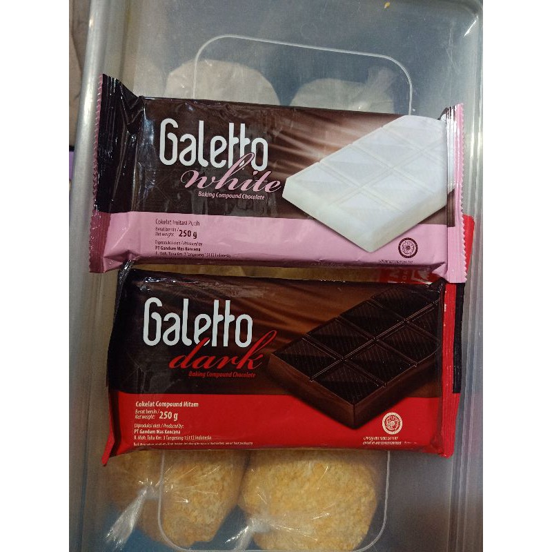 

Galleto coklat batang 250gr white and dark