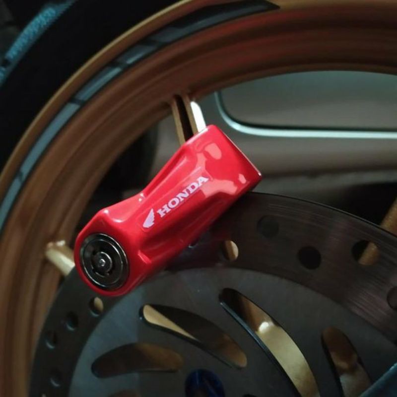 Disc lock Gembok cakram motor Honda Original 100%-1