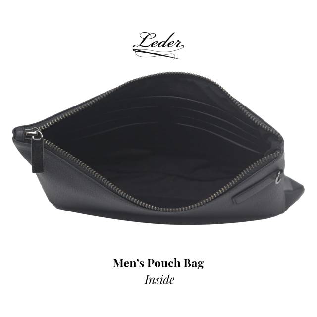 Mens Pouch Bag/Clutch Pria (100% Kulit Asli) by Leder