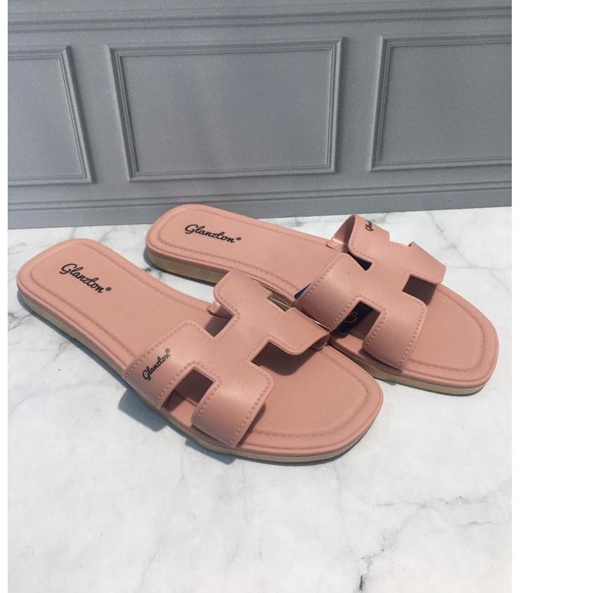 L1838JPS IMPORT Glanzton Sandal Selop Wanita / Sandal Jelly Shoes Wanita Ukuran 37-41
