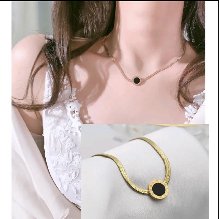 Kalung Titanium Wanita - Aksesoris Wanita Import