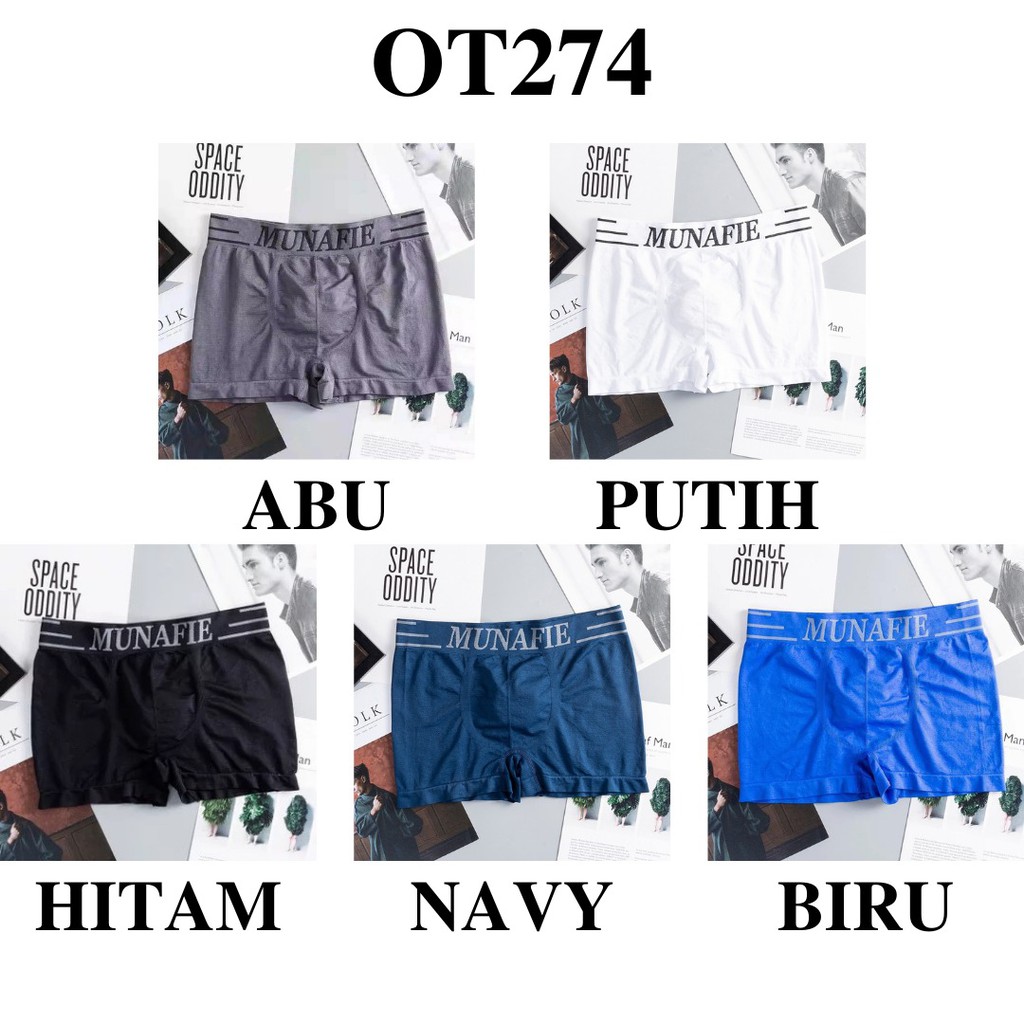 MIKADO - OT274 CELANA DALAM PRIA BOXER PRIA MUNAFIE KOLOR PRIA BOXER MUNAFIE CELANA DALAM BOXER COD