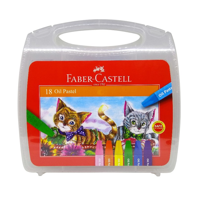 

Faber-Castell Krayon Minyak Hexagonal Oil Pastel Krayon set 12, 18, 24