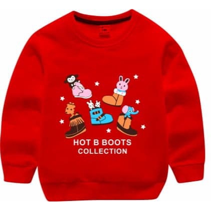 Sweater Fleece Anak Perempuan / HOT B BOOTS