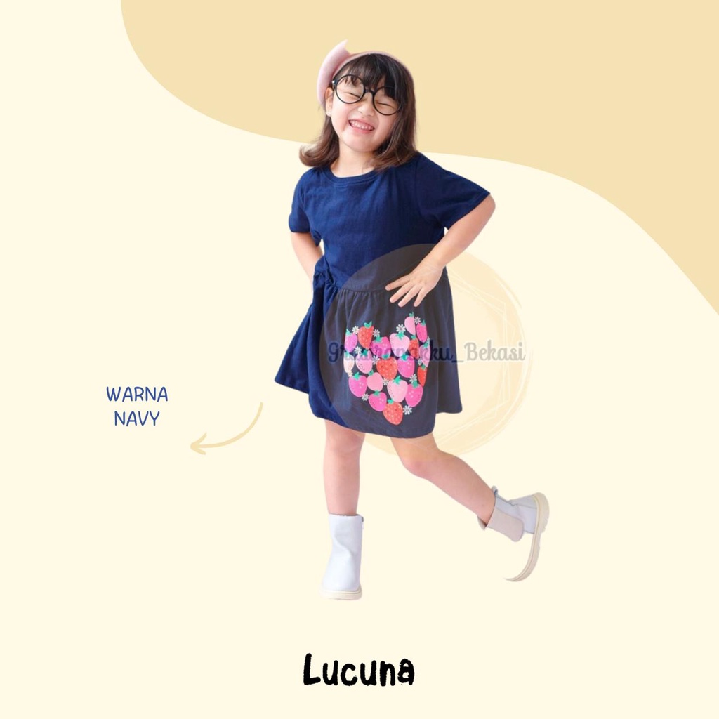 Dress Anak Jelita Lucuna Mix Warna 1,2,3,4,5tahun