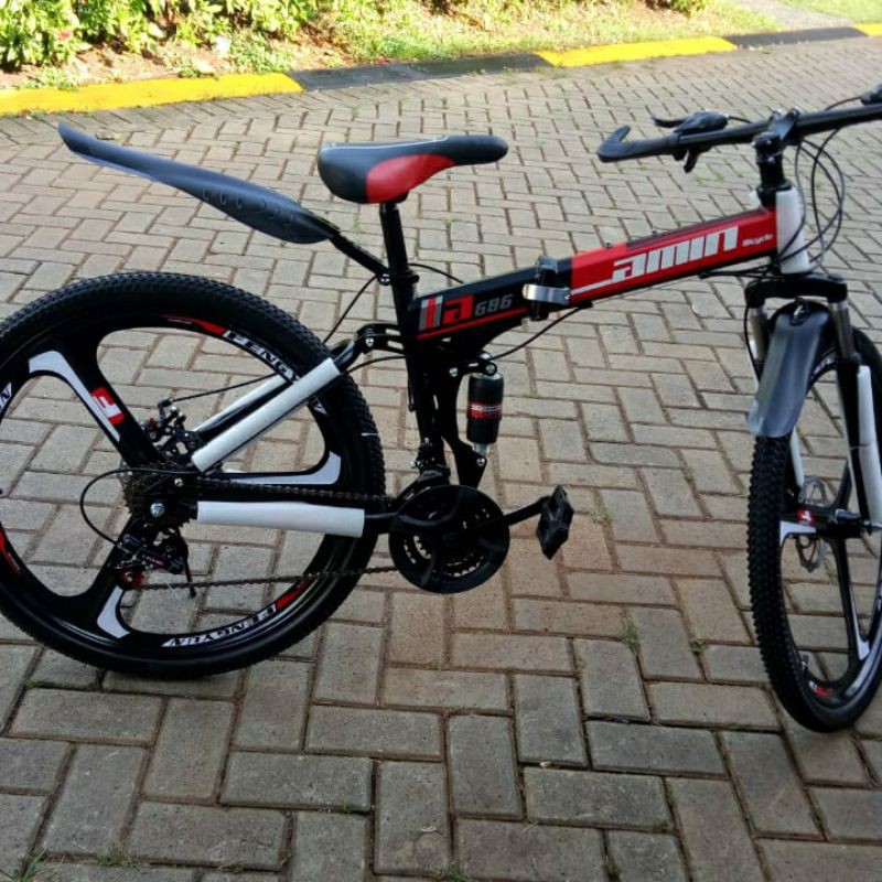 Sepeda lipat gunung MTB 26#Amin#Ready stok#Barang Impor