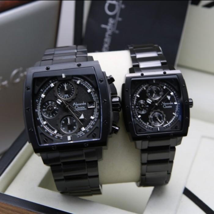 ALEXANDRE CHRISTIE AC 6376 FULLBLACK STAINLESS AC6376 COUPLE ORIGINAL