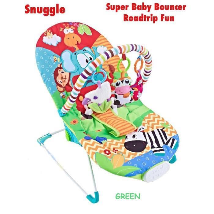 SNUGGLE BABY BOUNCER ROADTRIP FUN COCOK UNTUK ANAK