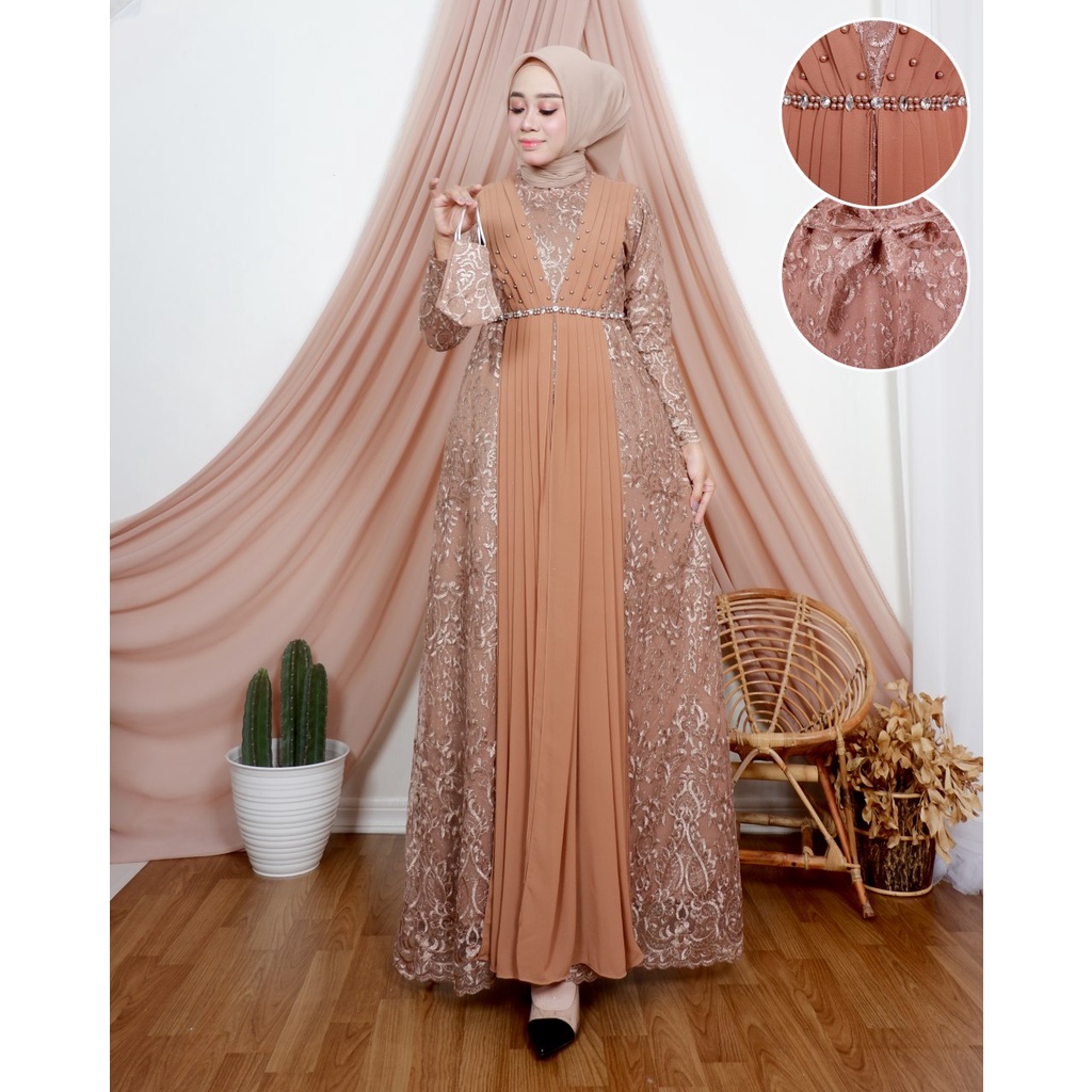 Ready Gamis Savana Dress Modern//Gamis pesta Terbaru 2022//Gamis Brokat Tille Terbaru//Gamis terbaru//Pakaian wanita/dress/gamis termurah/baju kurung/gamis