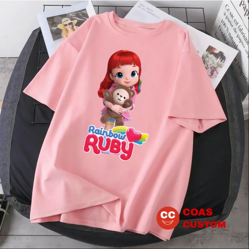 BAJU KAOS RAINBOW RUBY ANAK