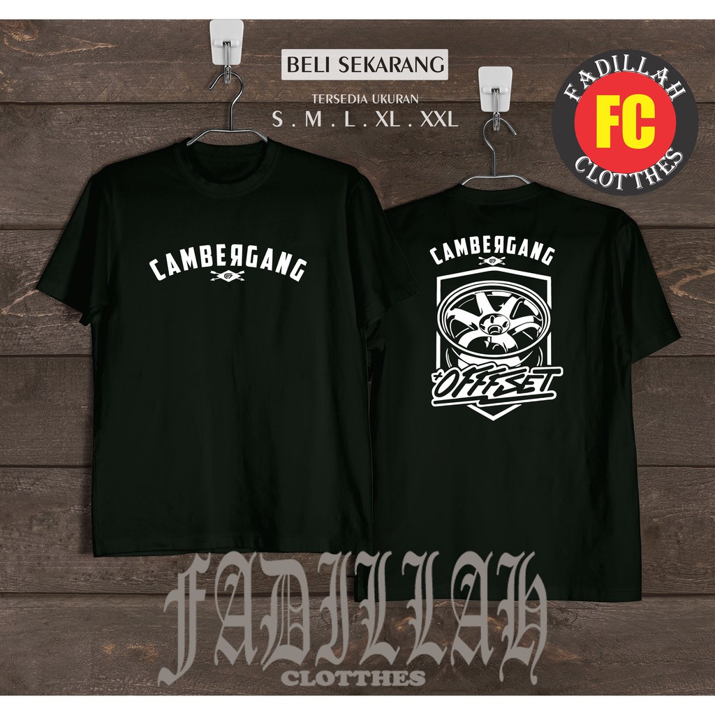 Kaos Baju Cambergang Offset Mobil Custom Racing Kaos Otomotif KAOS PRIA BAJU PRIA FADILLAHCLOTTHES