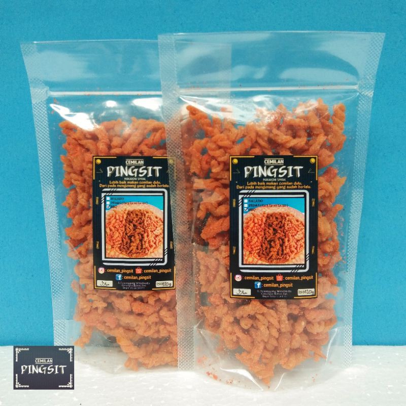 

Cemilan Makaroni / Makaroni Spiral Rasa Barbeque Kemasan 100+20 gram