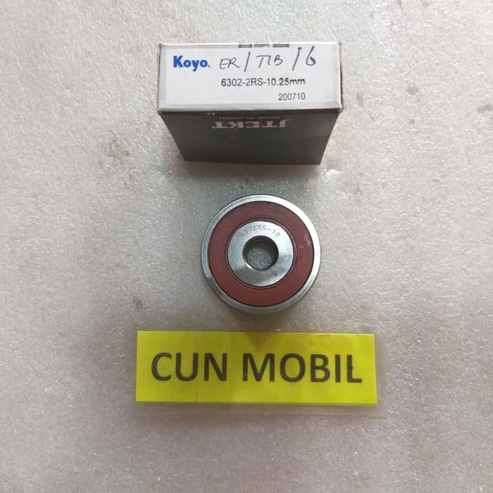 Bearing laher 6302-2RS-10 25mm Koyo untuk pulley tensioner Avanza Xeni