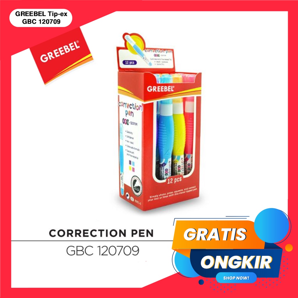 365 GREEBEL Tip-ex / GREEBEL Correction Pen GBC 120709 (PCS)