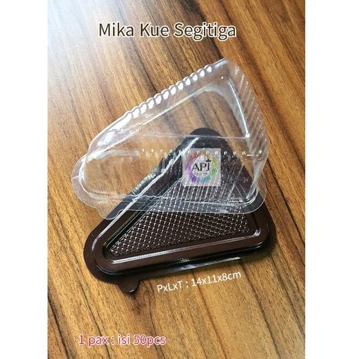 Best Produk 866SQ ISI 50PCS Mika Kue Segitiga / Mika Kue Tart / Mika Tart Slice / Mika Tart Segitiga