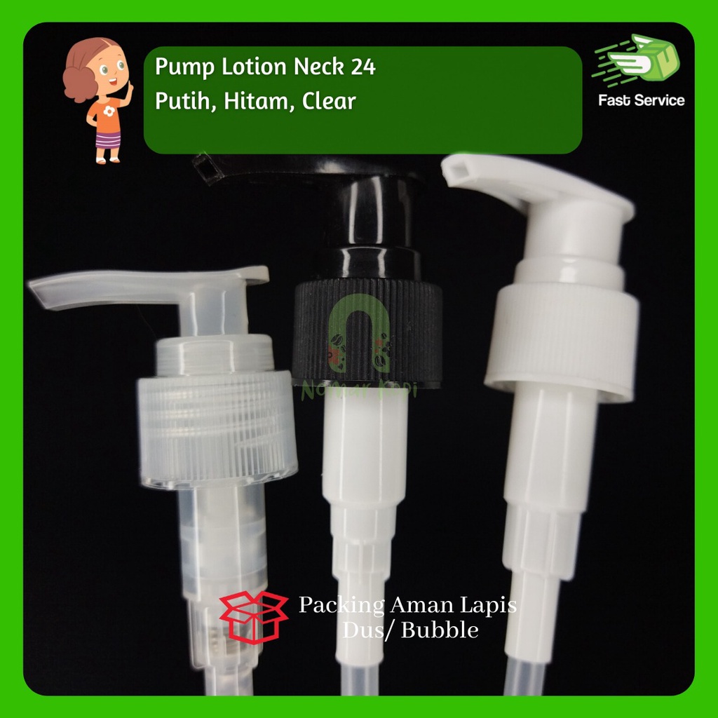TUTUP BOTOL PUMP LOTION NECK 24 -100ml 120ml 150ml 200ml 250ml 500ml