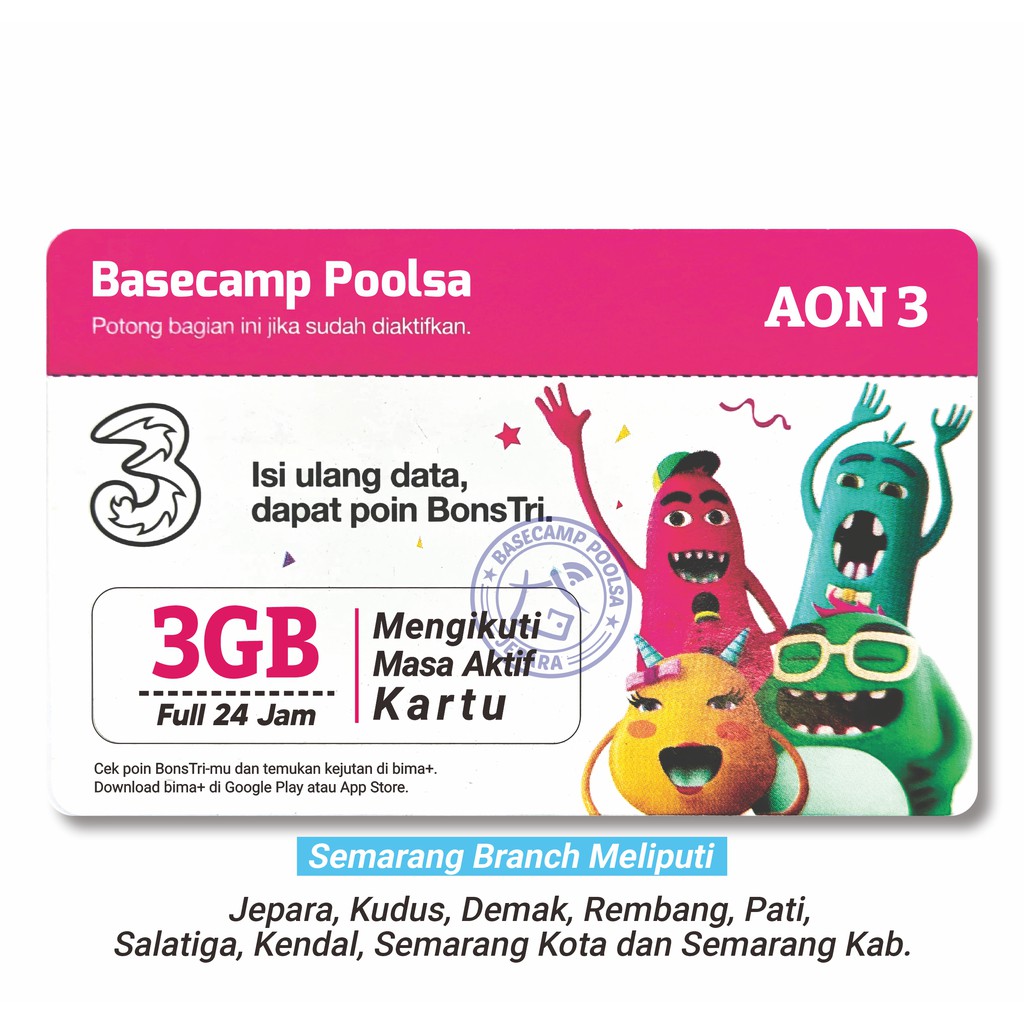 Harga Tri Aon 3gb Lokal Terbaru Juli 2021 Biggo Indonesia