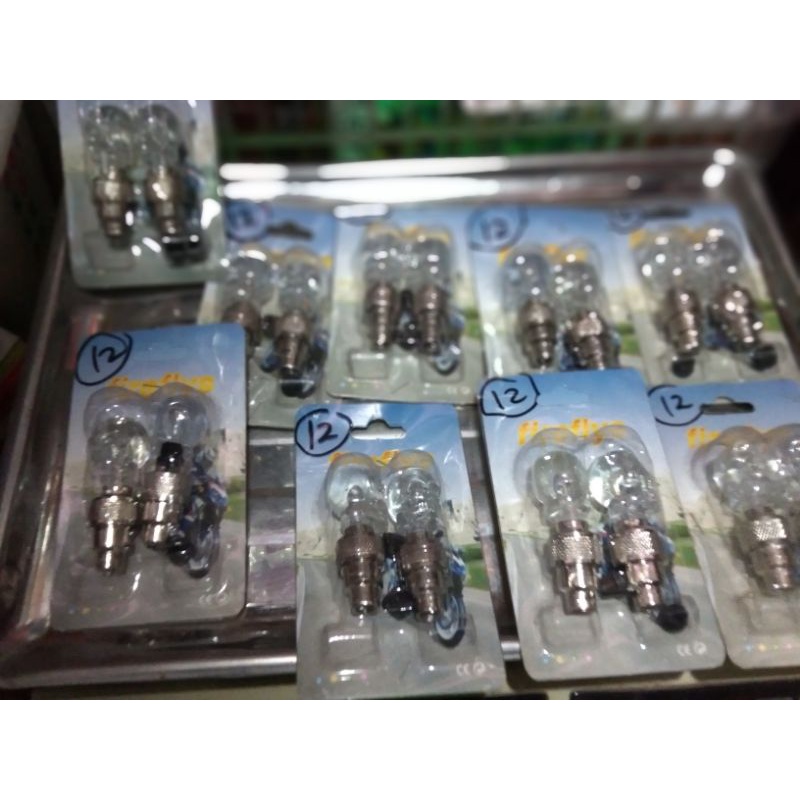 Tutup Pentil Ban Roda Sepeda - Lampu Variasi Sepeda Mainan Lampu Dop Sepeda