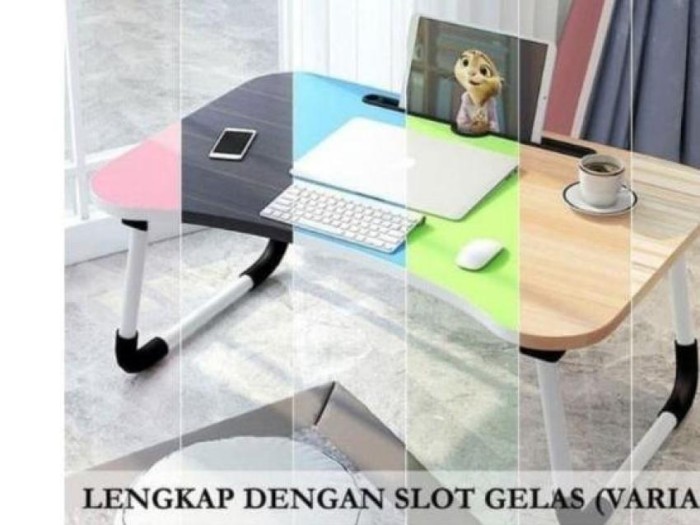 Meja Lipat Belajar Laptop Serbaguna / Meja laptop / Meja Belajar