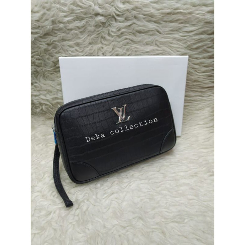 HANDBAG PRIA WANITA LV CLUCTH POUCHBAG TAS TANGAN PRIA WANITA KULIT LV