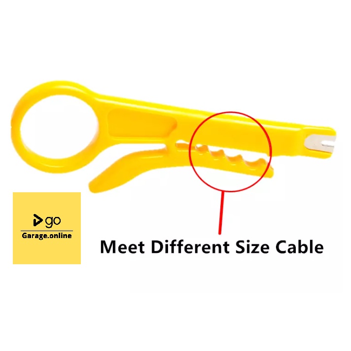Alat Pemotong Lapisan luar Kabel PENGUPAS KABEL PORTABLE KUNING Gunting Tang Kupas Potong Kabel