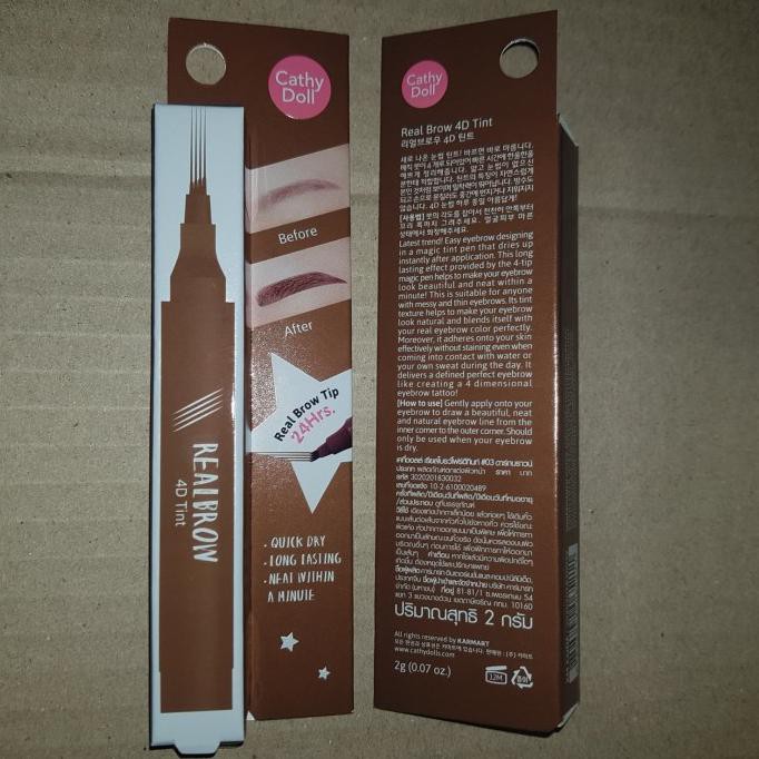 HOTSALE REAL BROW 4D TATTO TINT CATHY DOLL EYEBROW ORIGINAL - Dark Brown