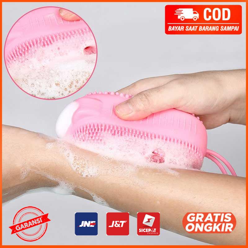 Sikat Mandi Badan Double Sided Massage Silicone BB995