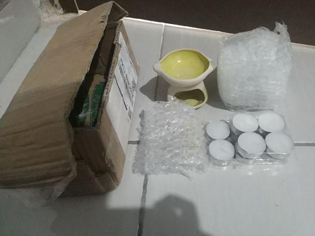 Paket 2 Tungku Aromaterapi Bentuk Sedang Mangkuk Keramik Full Glasir