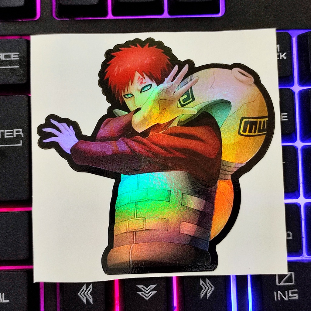 STICKER STIKER HOLOGRAM ANIME -NARUTO- GARA - STIKER LAPTOP