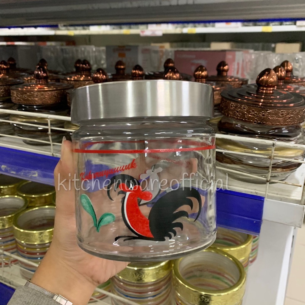 TOPLES KACA MOTIF AYAM/ TOPLES MOTIF UNIK/ TOPLES CANTIK/ TOPLES KUE/ TOPLES MAKANAN