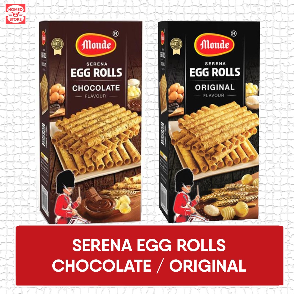 

Serena Egg Rolls Chocolate / Original 1 Pack 168 gr by Monde