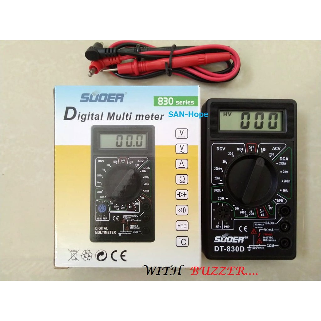 Digital Multimeter AVOmeter DT-830 DT 830 DT-830D