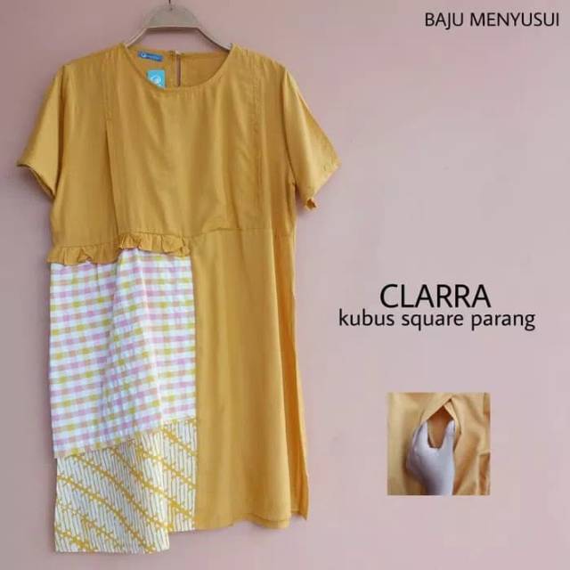 MAMIGAYA Nursing Wear - CLARRA Dress Hamil Menyusui