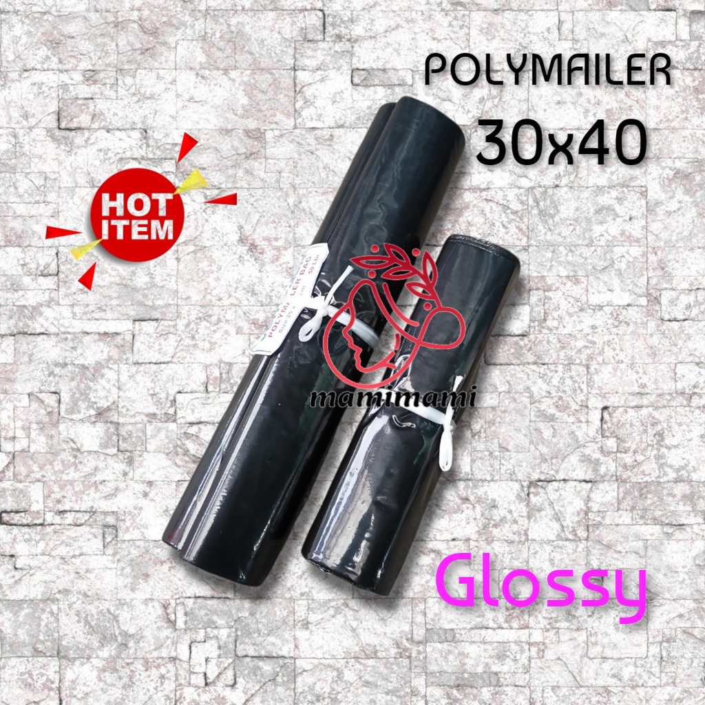 

Plastik Polymailer Hitam 30x40 Kantong Packing Polimer Online Shop Amplop Olshop