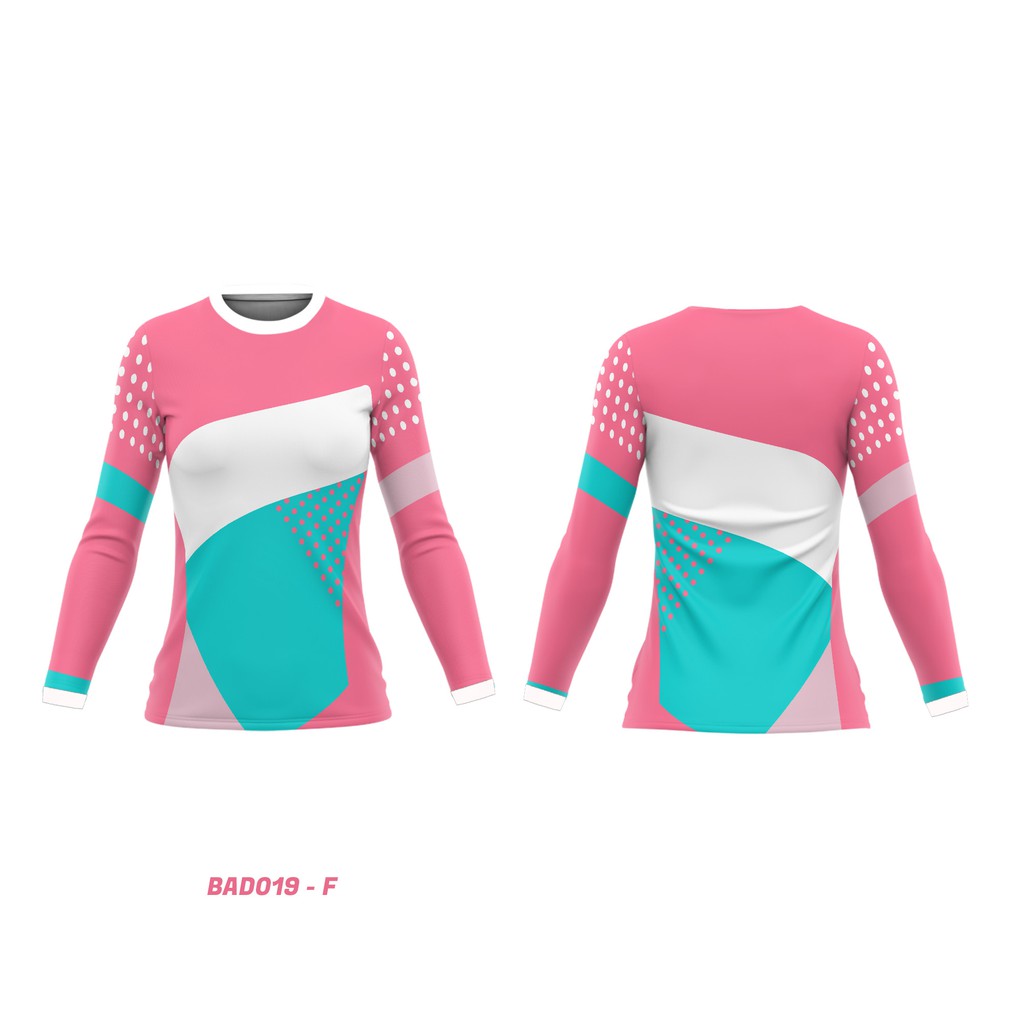 Kaos Baju Jersey Sepeda Wanita MTB Mama Srikandi Gowes Cewe Lengan Panjang Dry Fit Full Print BAD019