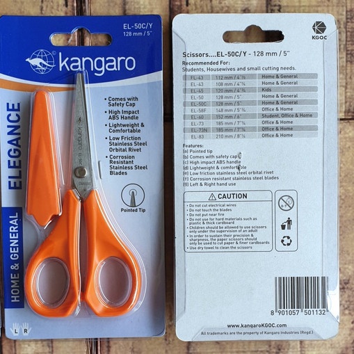 

Gunting / Scissors Kangaro EL-50CY 5 inch Original Stainless Steel