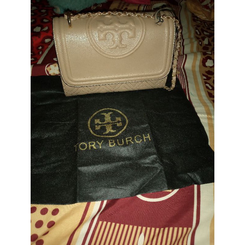 preloved sling bag tb tory burch fleming semi premium