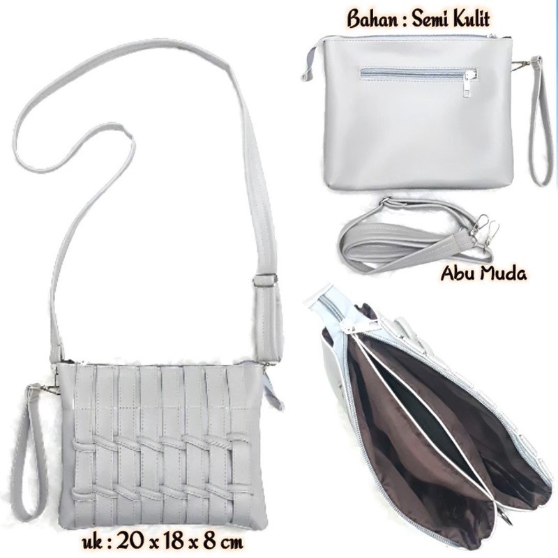 REALPICT 100% New Sling Bag NYAM-NYAM Pagar Anyam / Tas Selempang