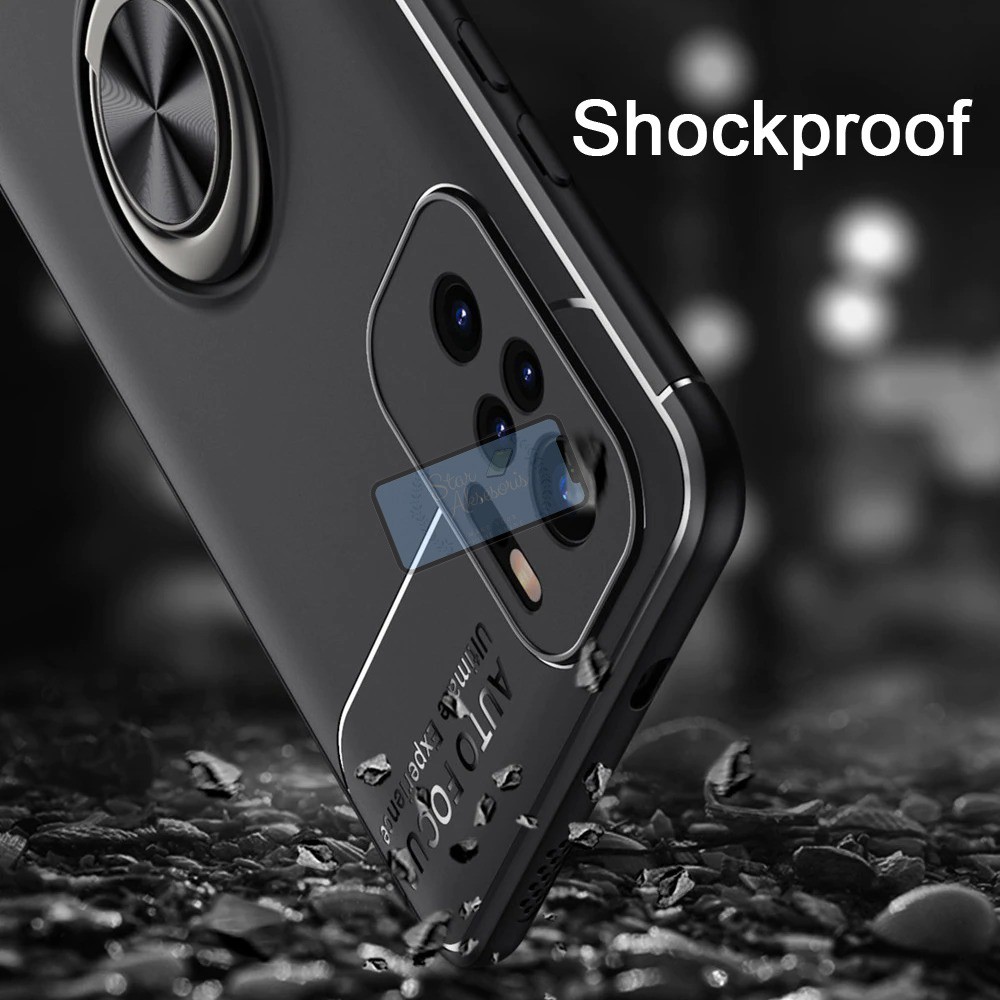 Case Xiaomi Redmi Note 10 l 10S Magnetic Ring Soft Case Original Auto Focus Case Redmi Note 10